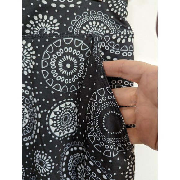 Skort Size L Skirt Black White Christopher Womens - Picture 2 of 4